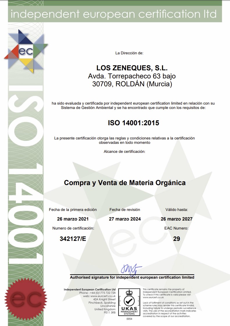 Certificado ISO 14001